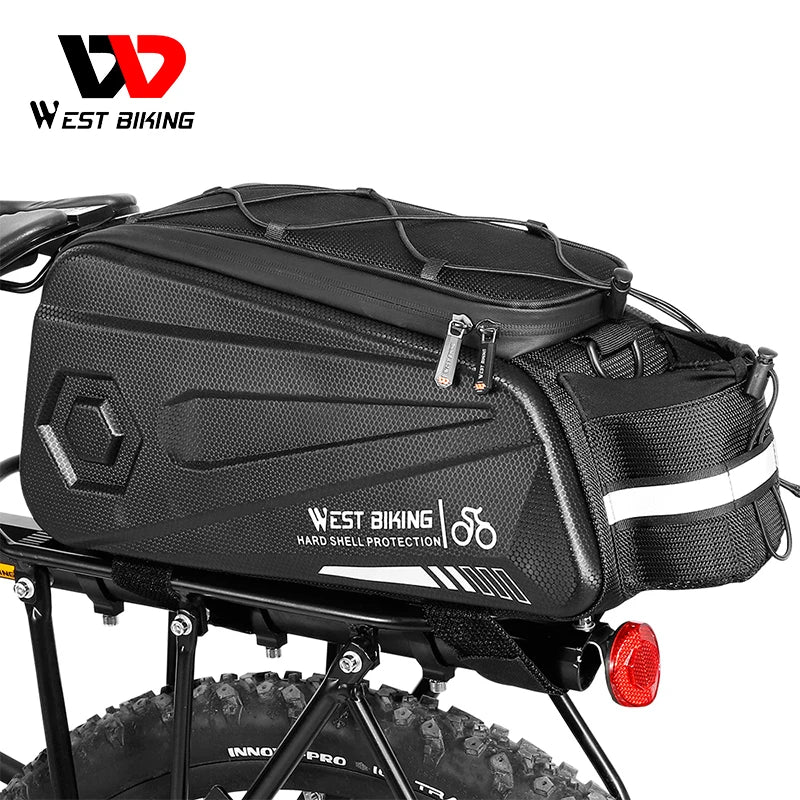 WEST BIKING Carbon Leather Waterproof Bike Rack