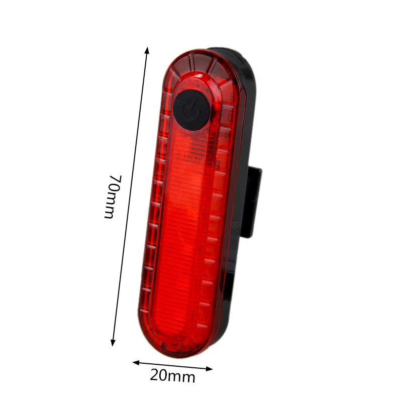 USB Rechargeable LED Bike Taillight – Waterproof Safety Warning Light for MTB & Road Cycling