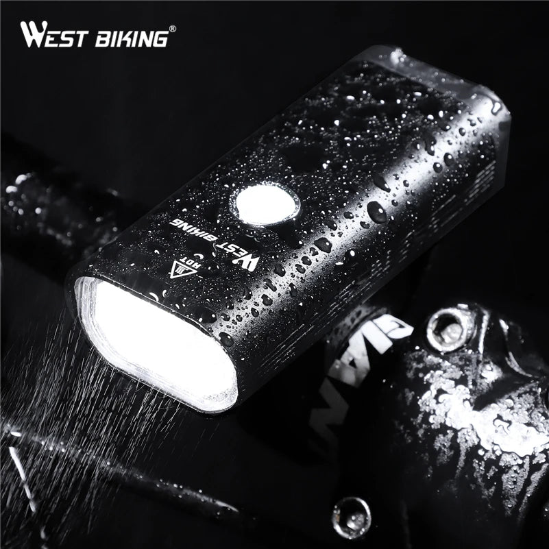 WEST BIKING L2 LED Bike Headlight & Taillight Kit – USB Rechargeable Bicycle Light Set