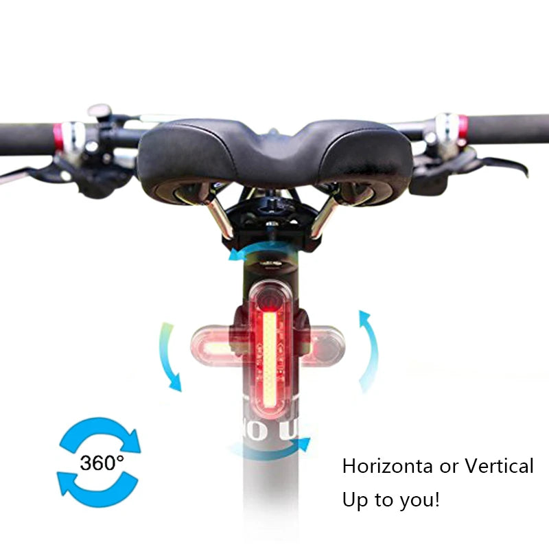 USB Rechargeable LED Bike Taillight – Waterproof Safety Warning Light for MTB & Road Cycling