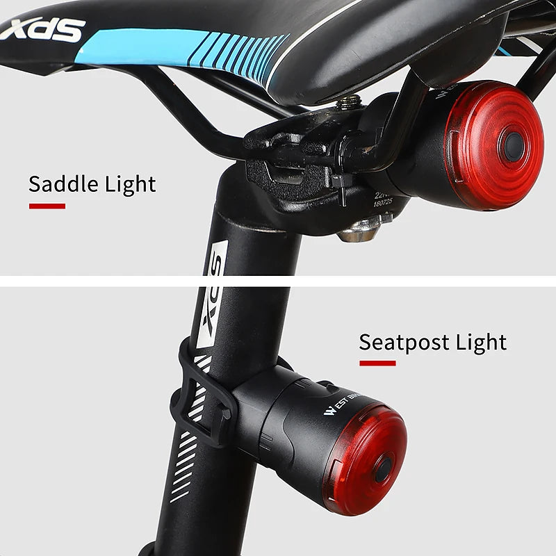 WEST BIKING Rear Bicycle Flashlight