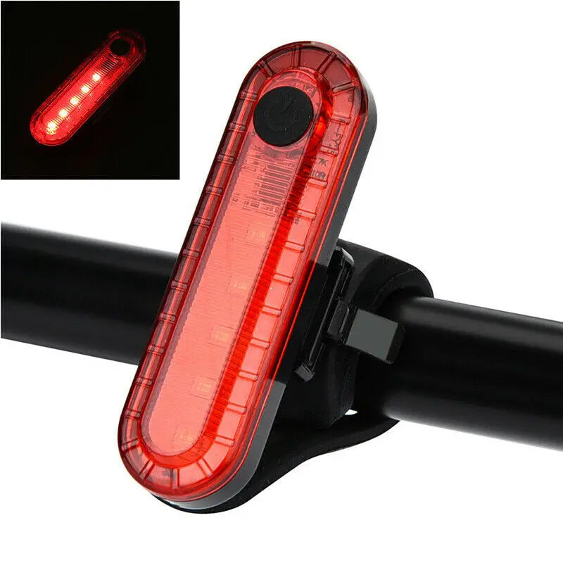 USB Rechargeable LED Bike Taillight – Waterproof Safety Warning Light for MTB & Road Cycling