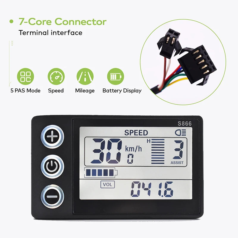 S866 Electric Bicycle Display Digital