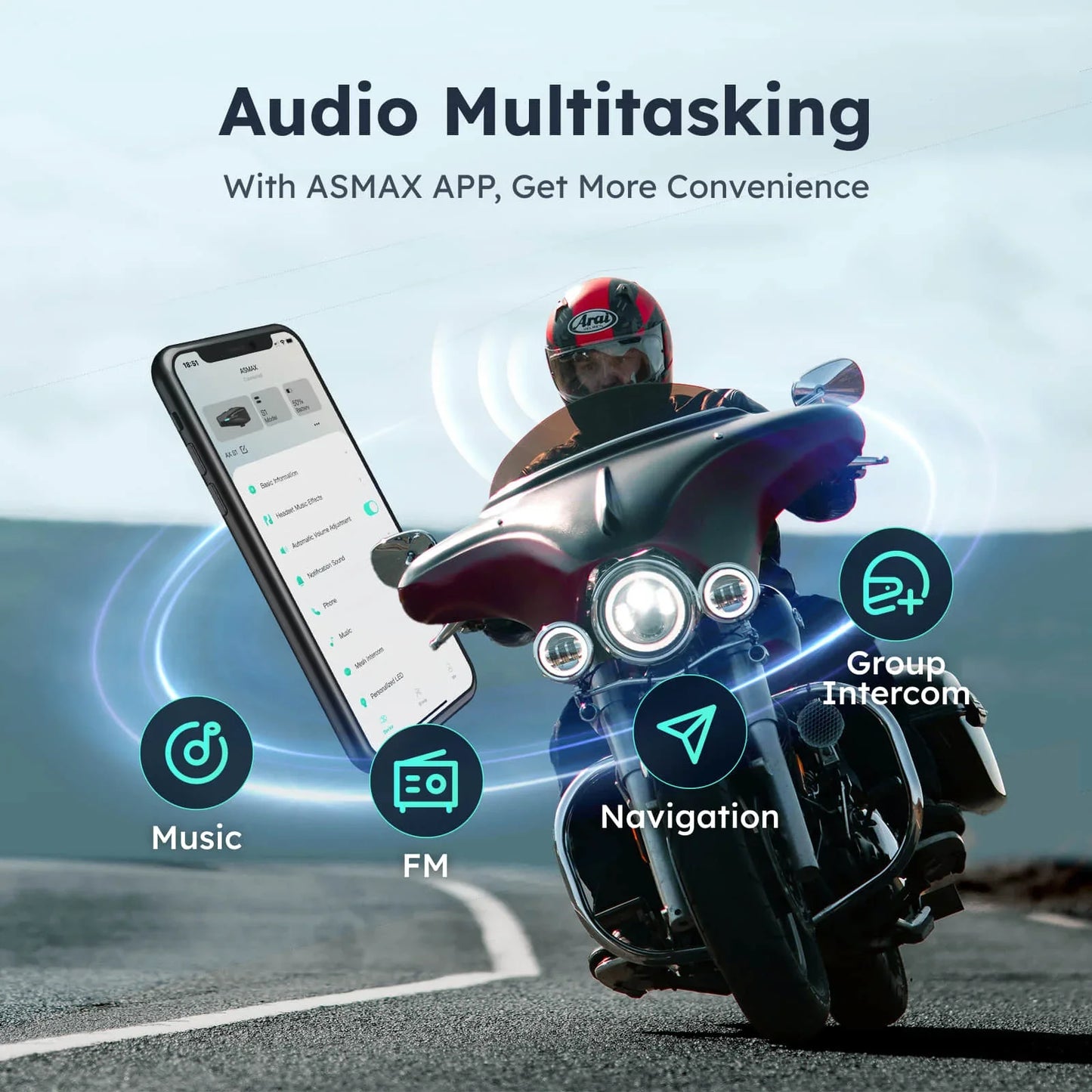 ASMAX S1 Bluetooth Helmet