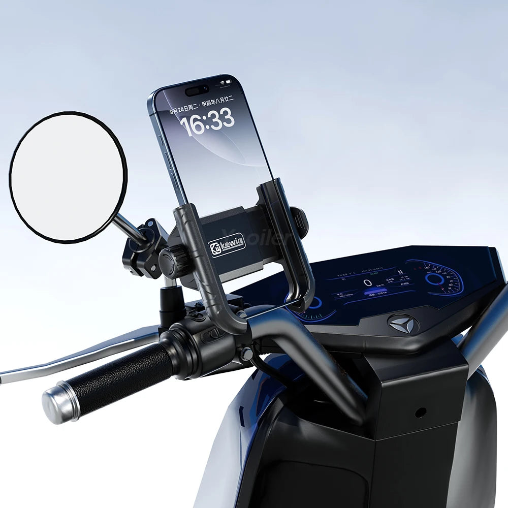 Handlebar Motorcycle Phone Holder Camera Phone Mount for iPhone 16 Pro Max 15 14