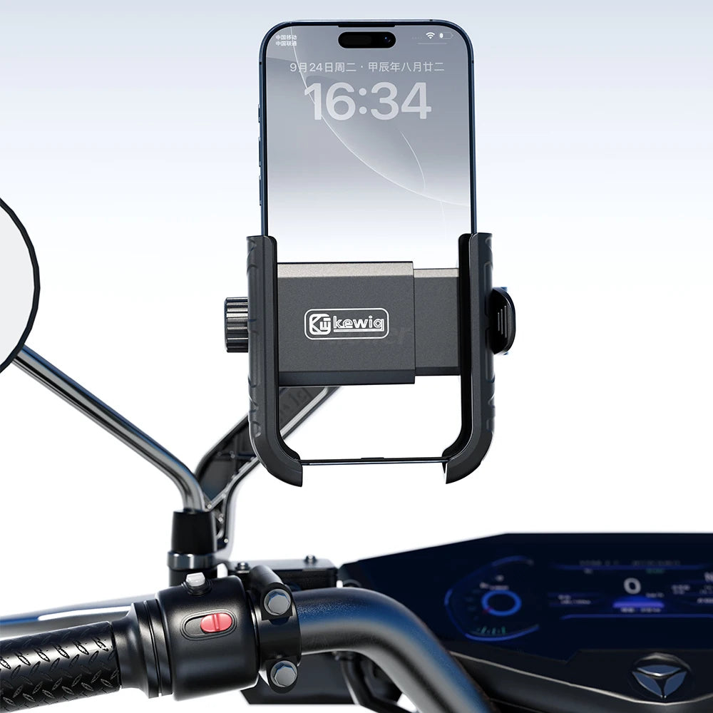 Handlebar Motorcycle Phone Holder Camera Phone Mount for iPhone 16 Pro Max 15 14