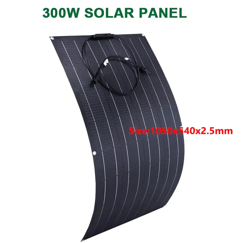 Luxuglow 18V 600W/ 300W Flexible  Portable Solar Panel