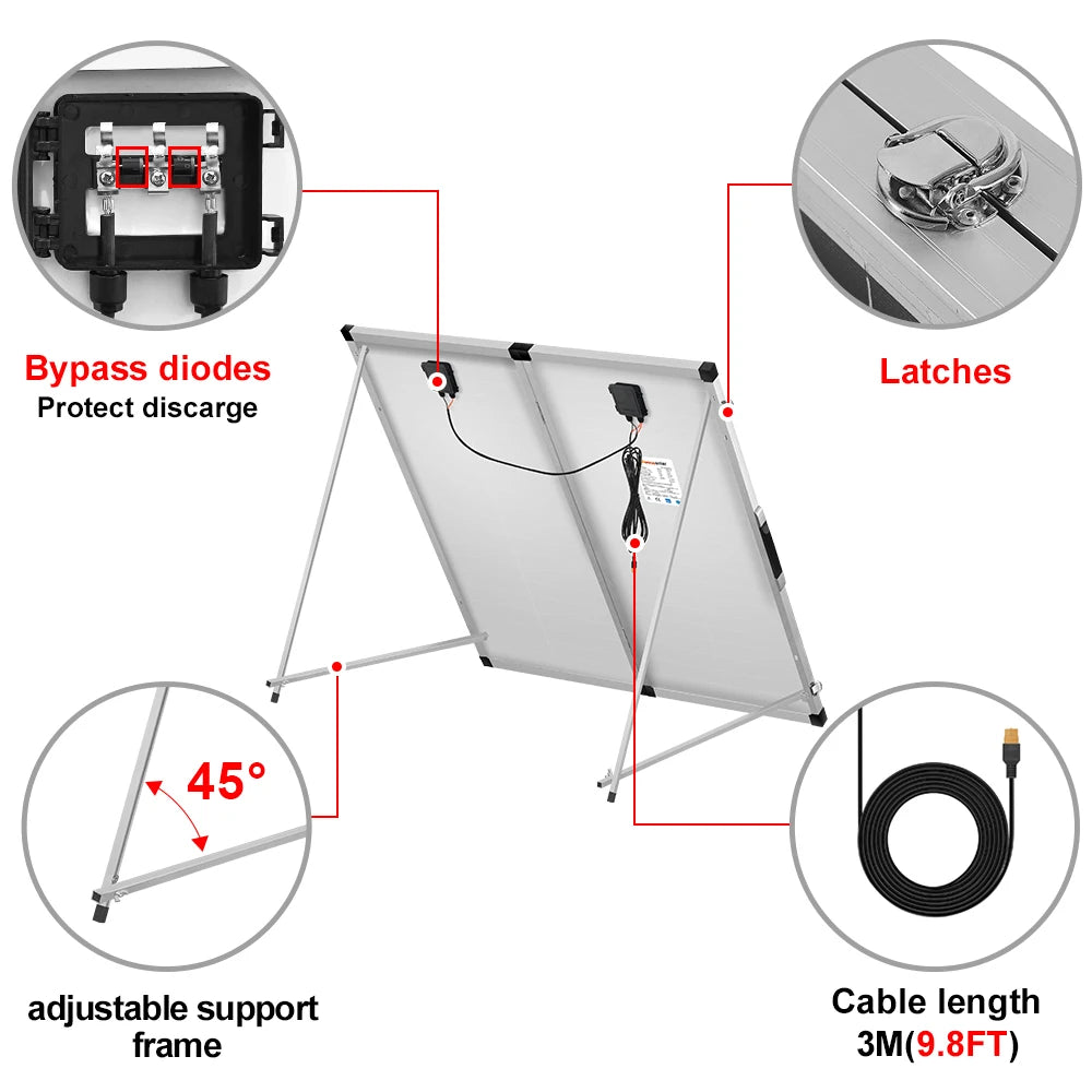 Dokio Rigid Standing Solar Panel