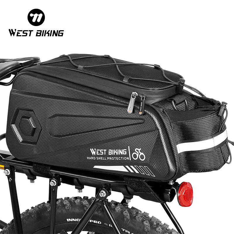 WEST BIKING Carbon Leather Waterproof Bike Rack