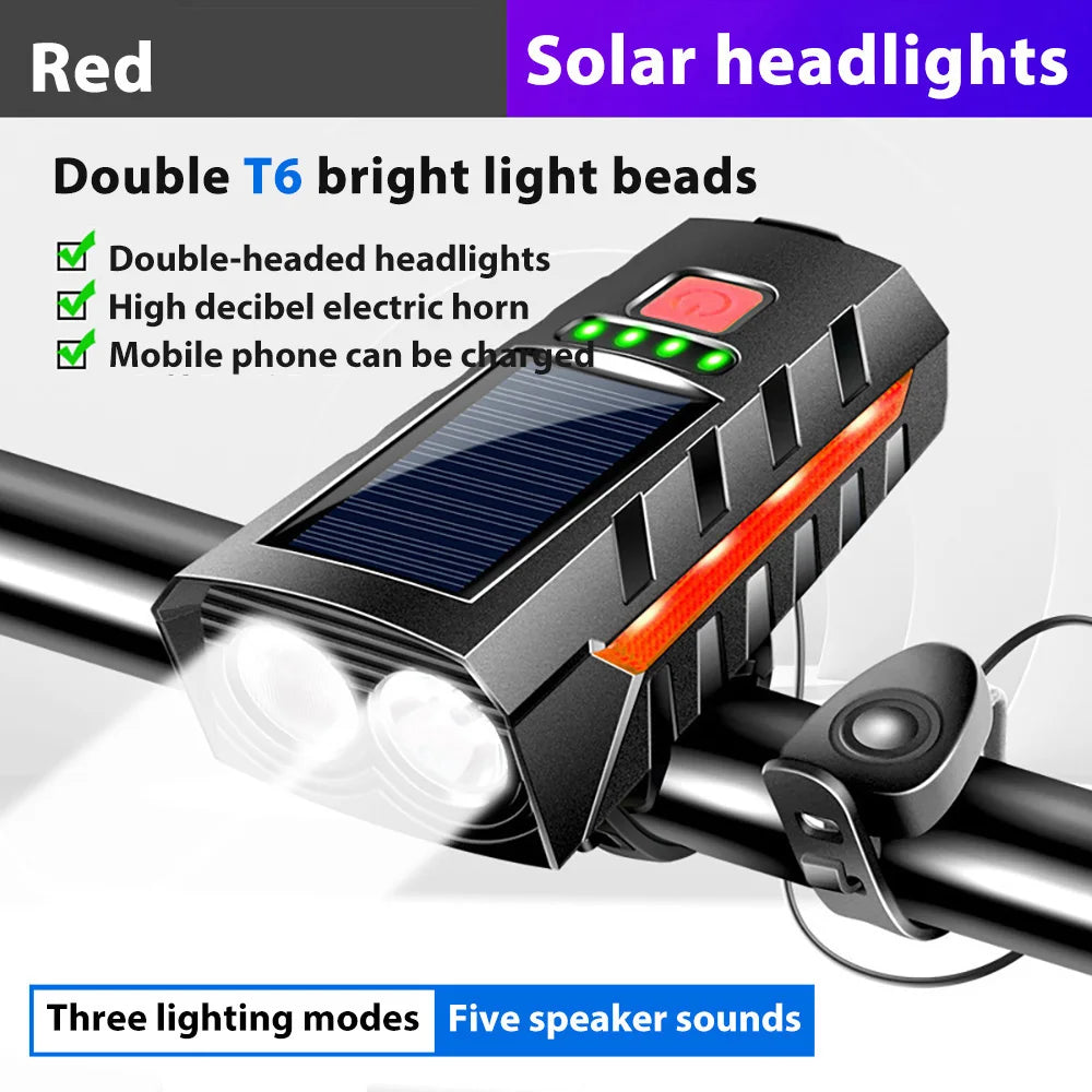 Solar Rechargeable Bike Headlight