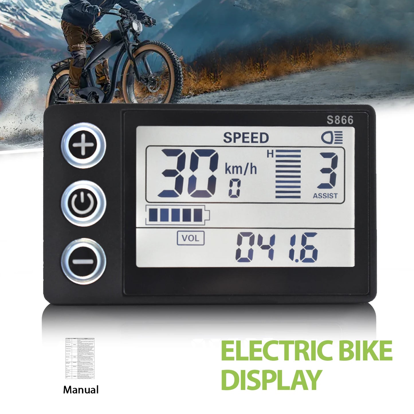 S866 Electric Bicycle Display Digital