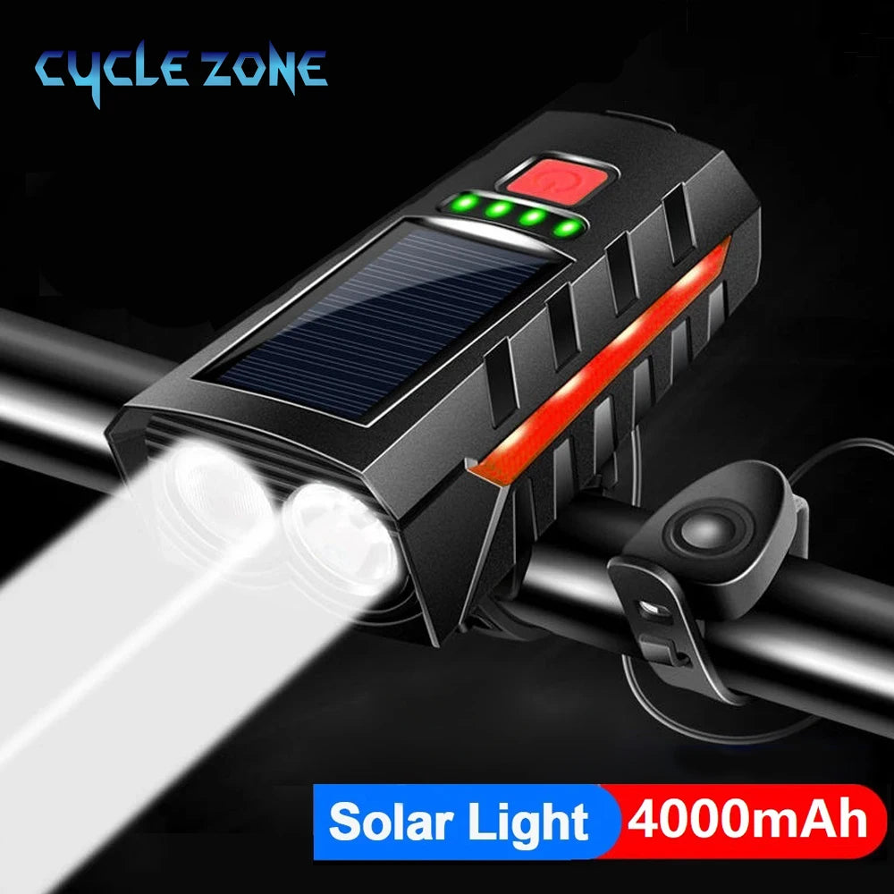 Solar Rechargeable Bike Headlight