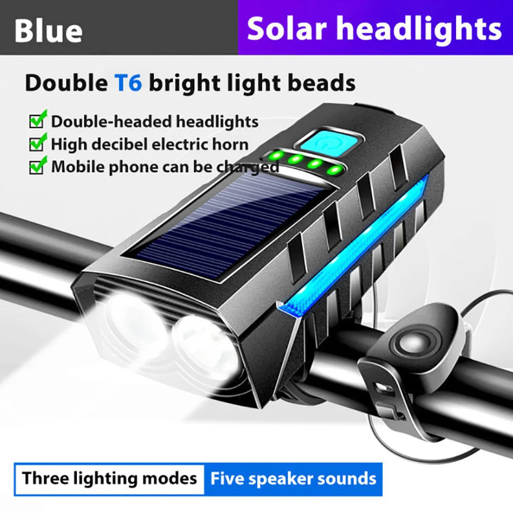 Solar Rechargeable Bike Headlight