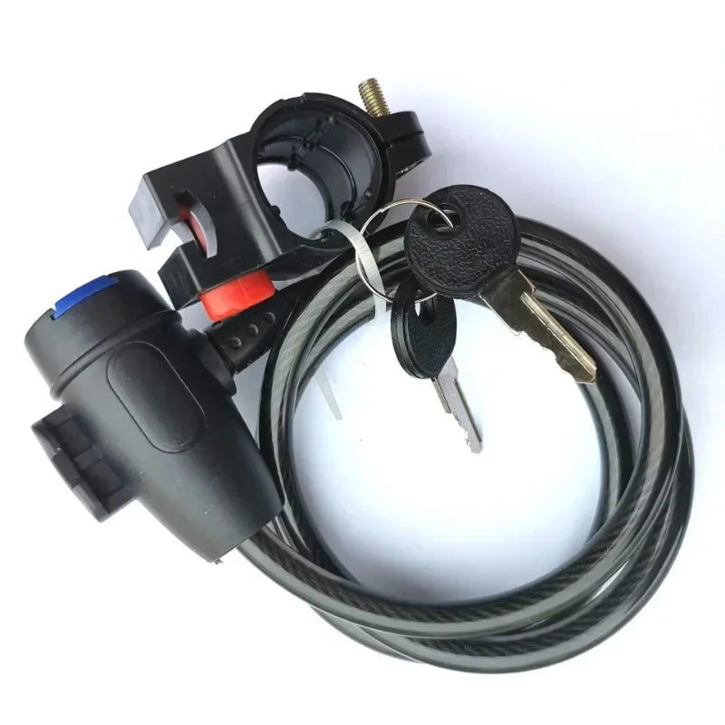 Universal Anti-Theft Steel Coil Key Bike and Scooter Lock