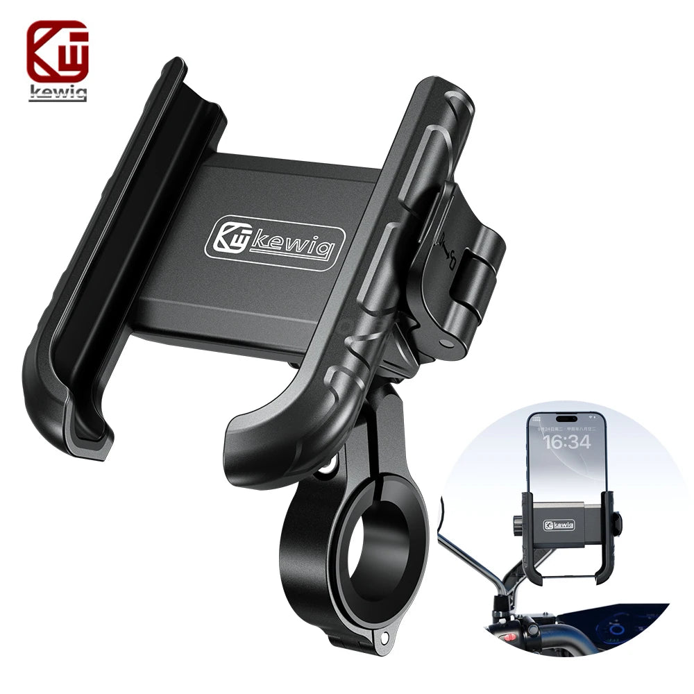 Handlebar Motorcycle Phone Holder Camera Phone Mount for iPhone 16 Pro Max 15 14