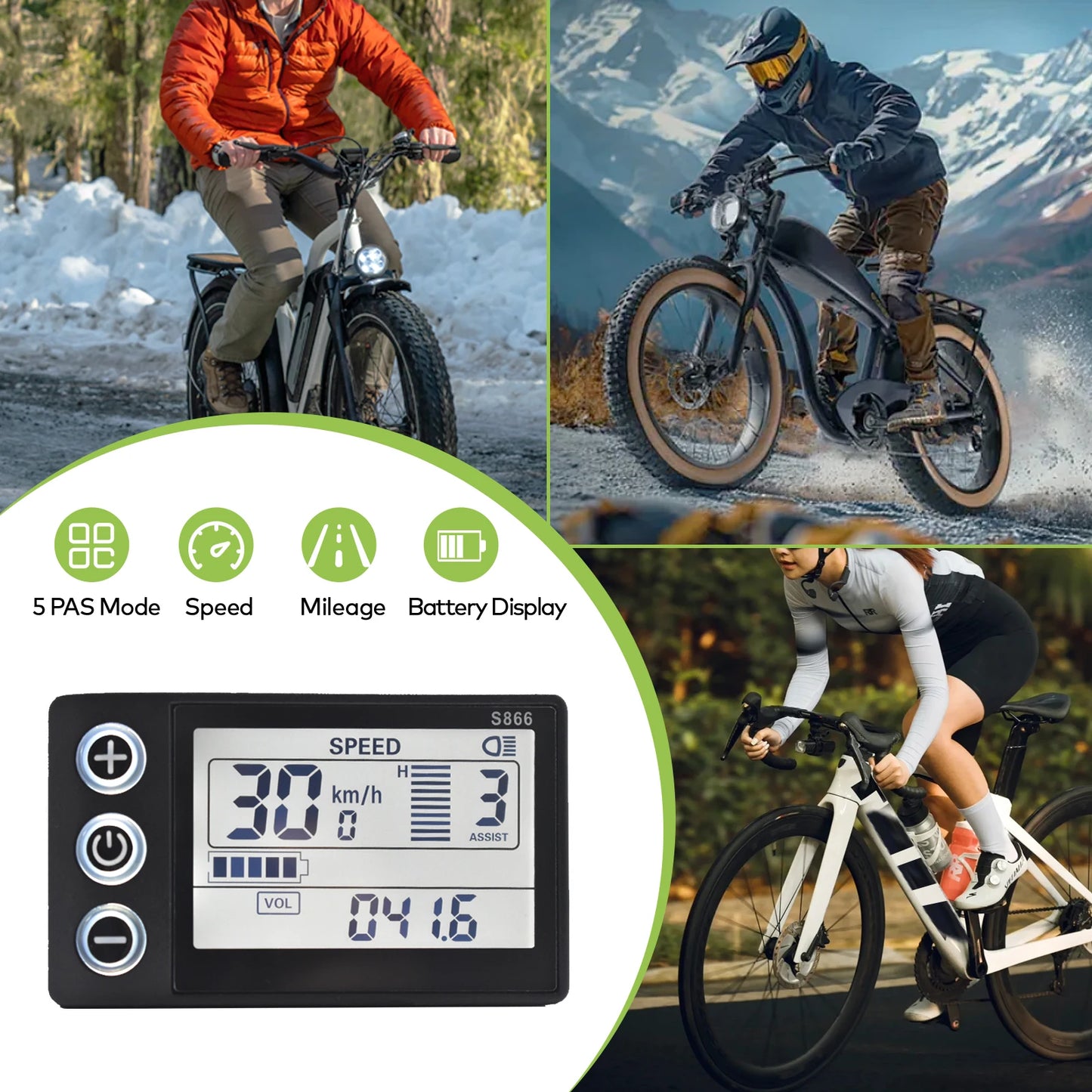 S866 Electric Bicycle Display Digital