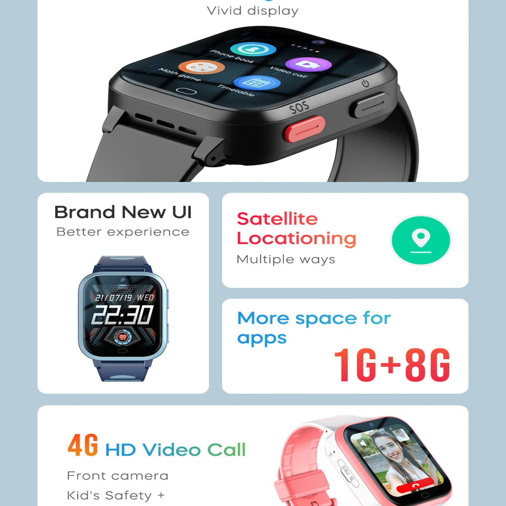 HOLD MI 4G Kids GPS Smart Watch