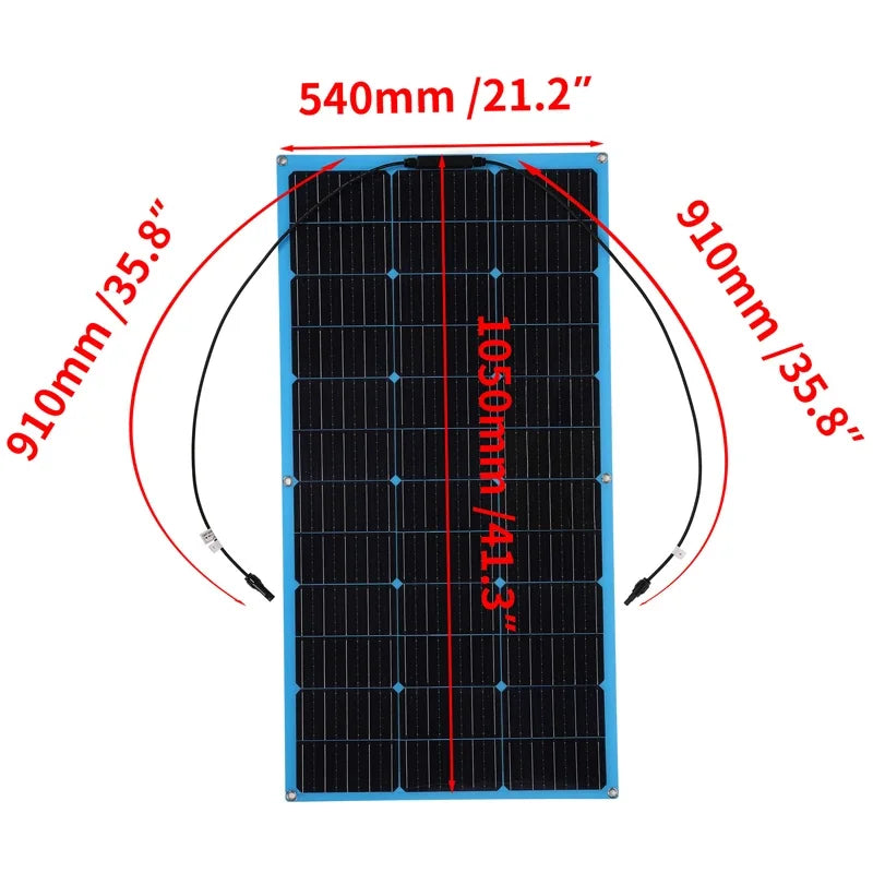 Luxuglow 18V 600W/ 300W Flexible  Portable Solar Panel