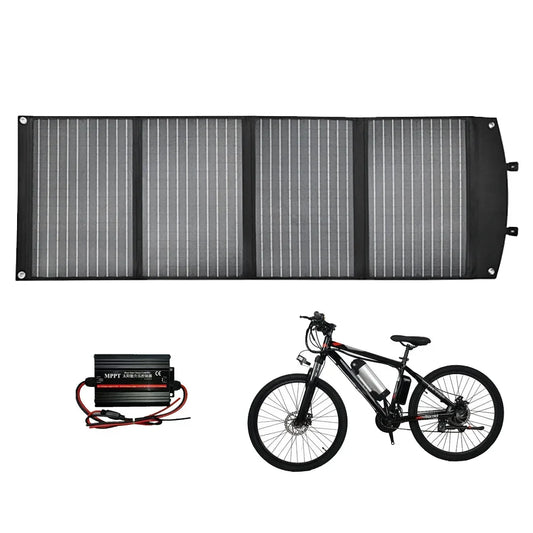 120W Solar Panel Powered EV Portable Charger