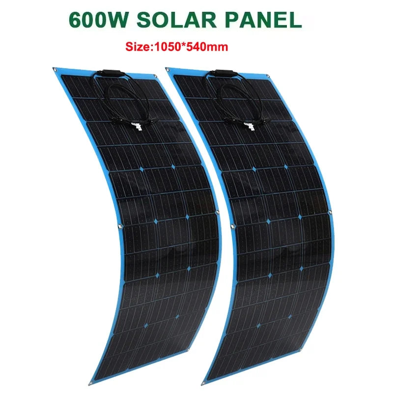 Luxuglow 18V 600W/ 300W Flexible  Portable Solar Panel