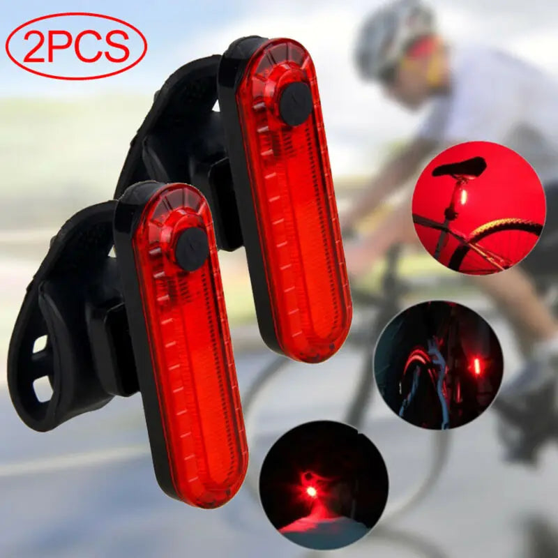 USB Rechargeable LED Bike Taillight – Waterproof Safety Warning Light for MTB & Road Cycling