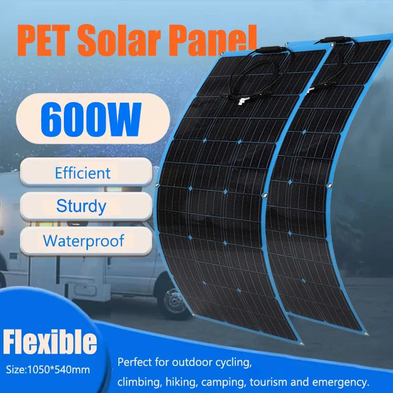 Luxuglow 18V 600W/ 300W Flexible  Portable Solar Panel