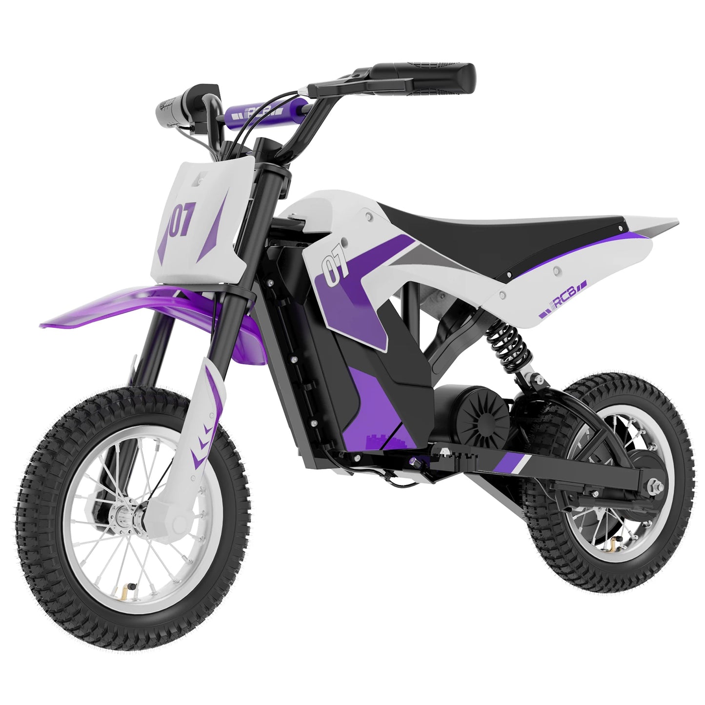 Purple RCB R9X Off-Road Motorcycle