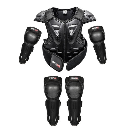 Children's WOSAWE Motor Protective Full Armor Suit Set