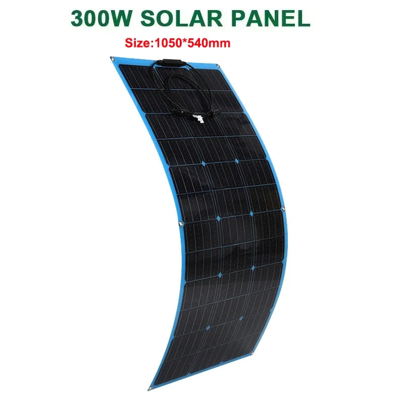 Luxuglow 18V 600W/ 300W Flexible  Portable Solar Panel