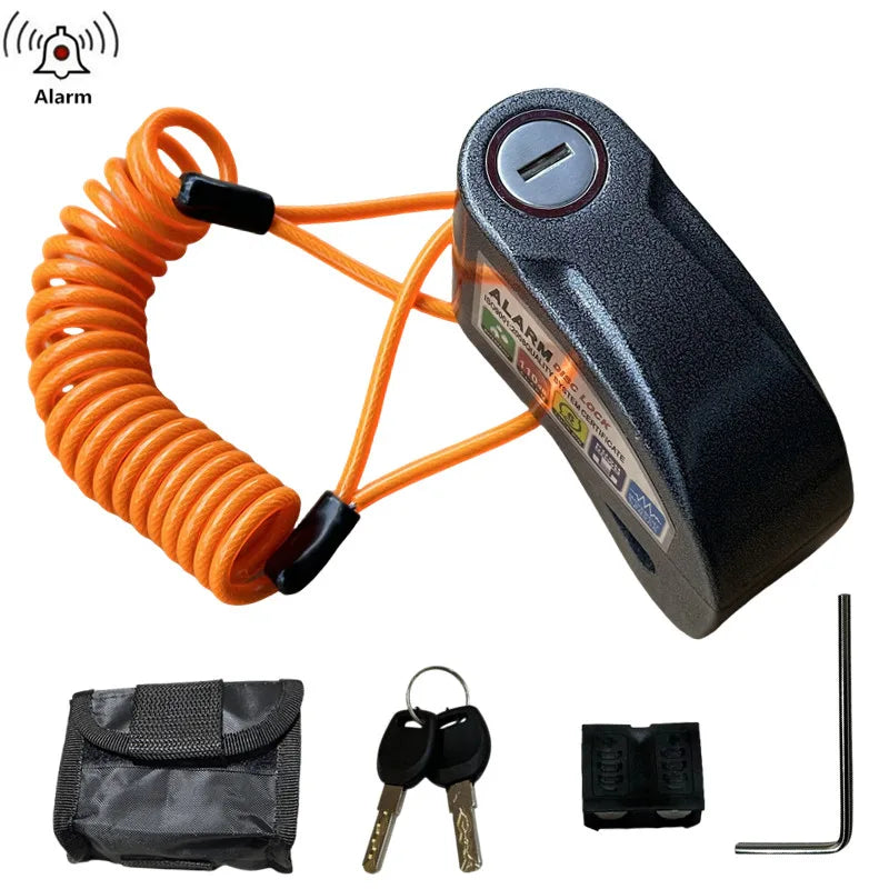 Loud Warning Motorcycle Bicycle Alarm Lock Anti Theft